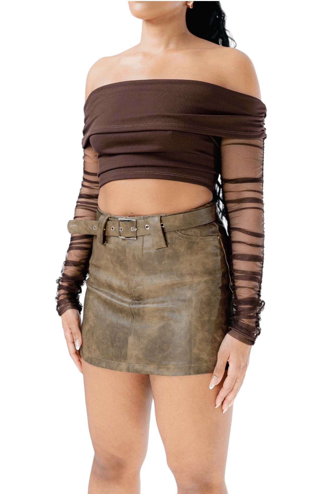 Club deals Monaco Mesh Crop Top