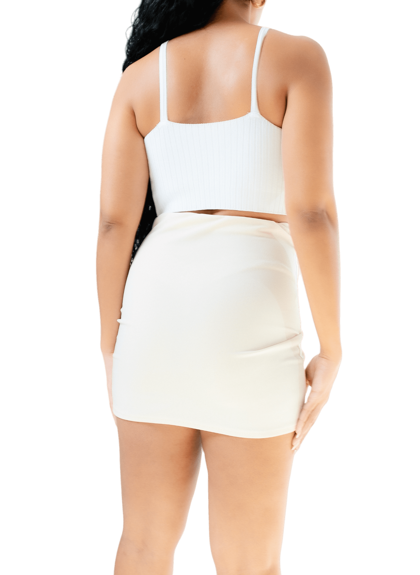 High Waisted Draped Mini Skirt - GRLS CLUB