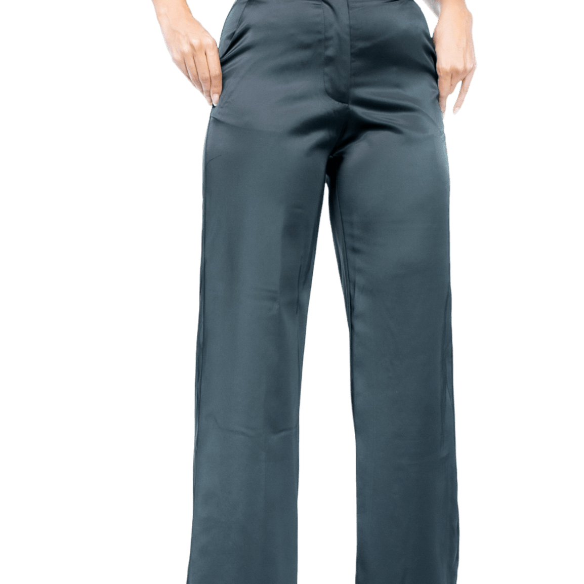 High - Waisted Satin Trousers - GRLS CLUB