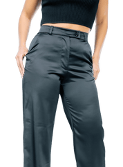 High - Waisted Satin Trousers - GRLS CLUB