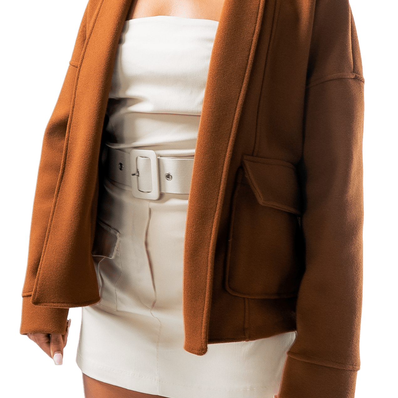 Oversized Fleece Blazer Jacket - GRLS CLUB