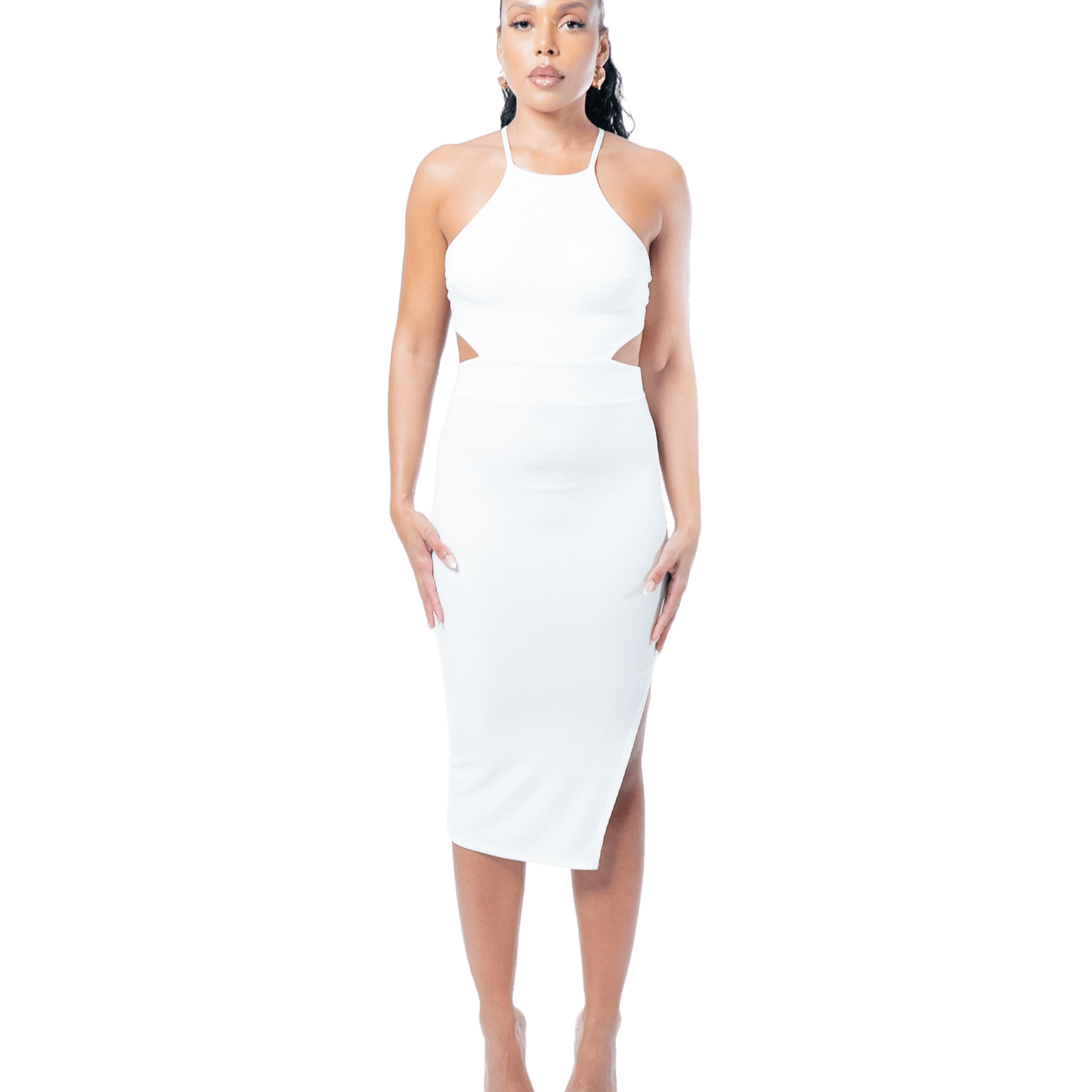 Penelope Cutout Midi Dress - GRLS CLUB