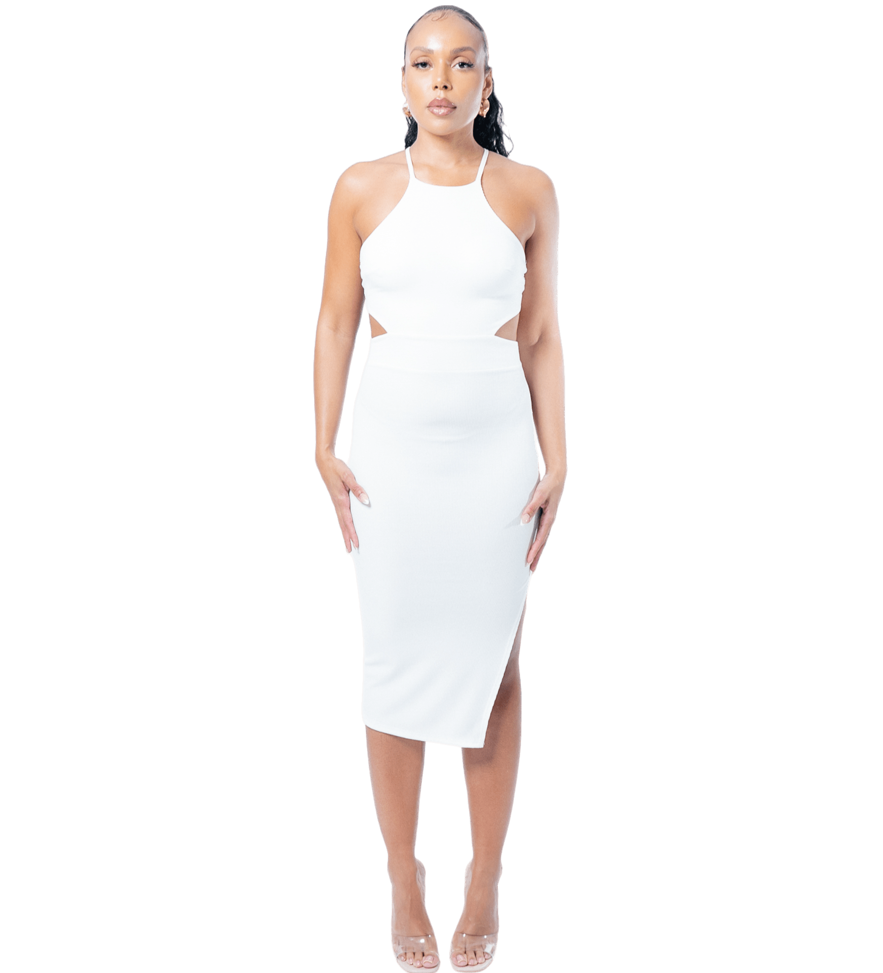 Penelope Cutout Midi Dress - GRLS CLUB