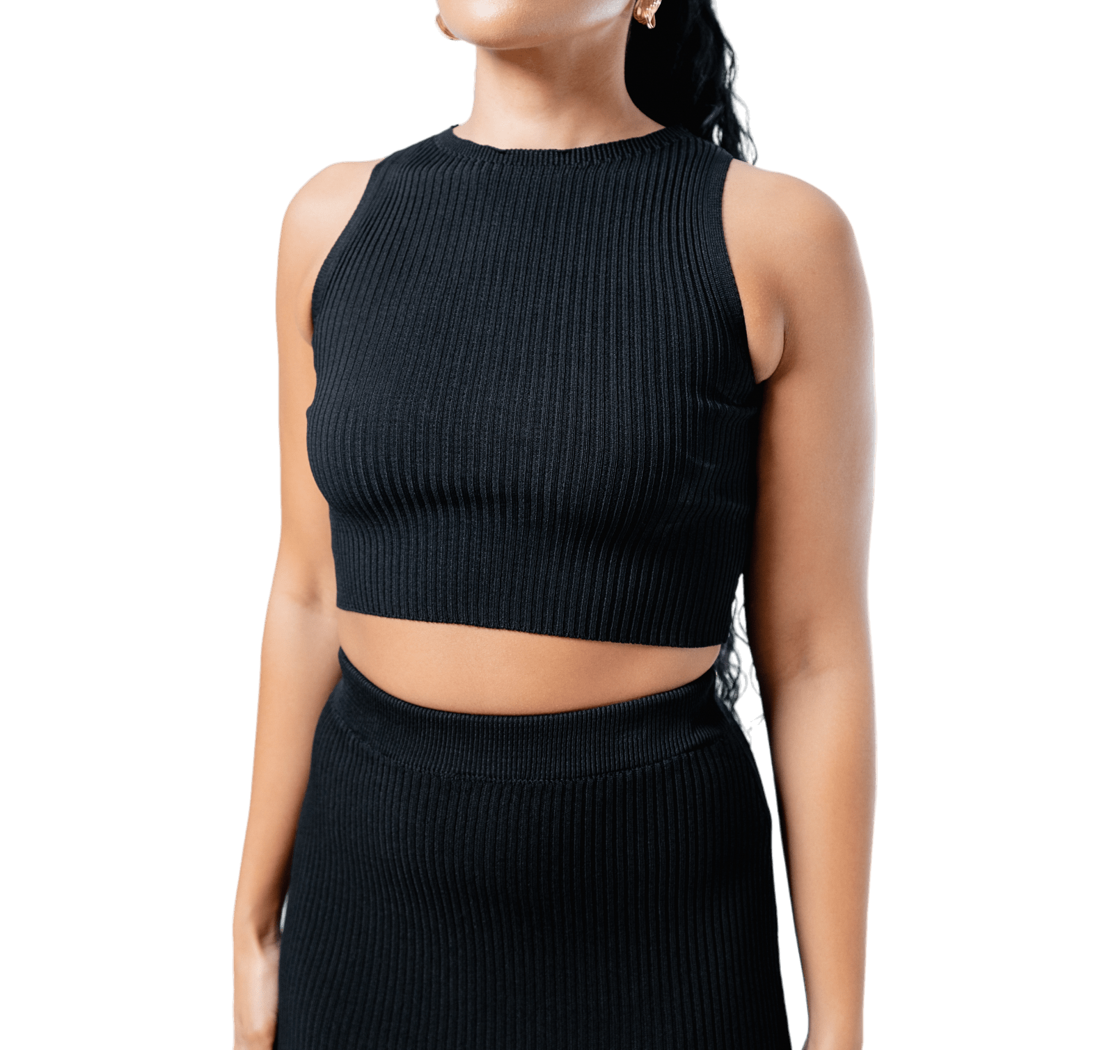 Ribbed Thigh Split Knit Co - ord - GRLS CLUB