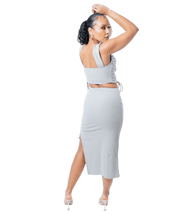 Ruched Thigh Split Midi Co - ord - GRLS CLUB