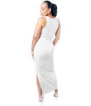 Thigh Split Bodycon Maxi Dress - GRLS CLUB